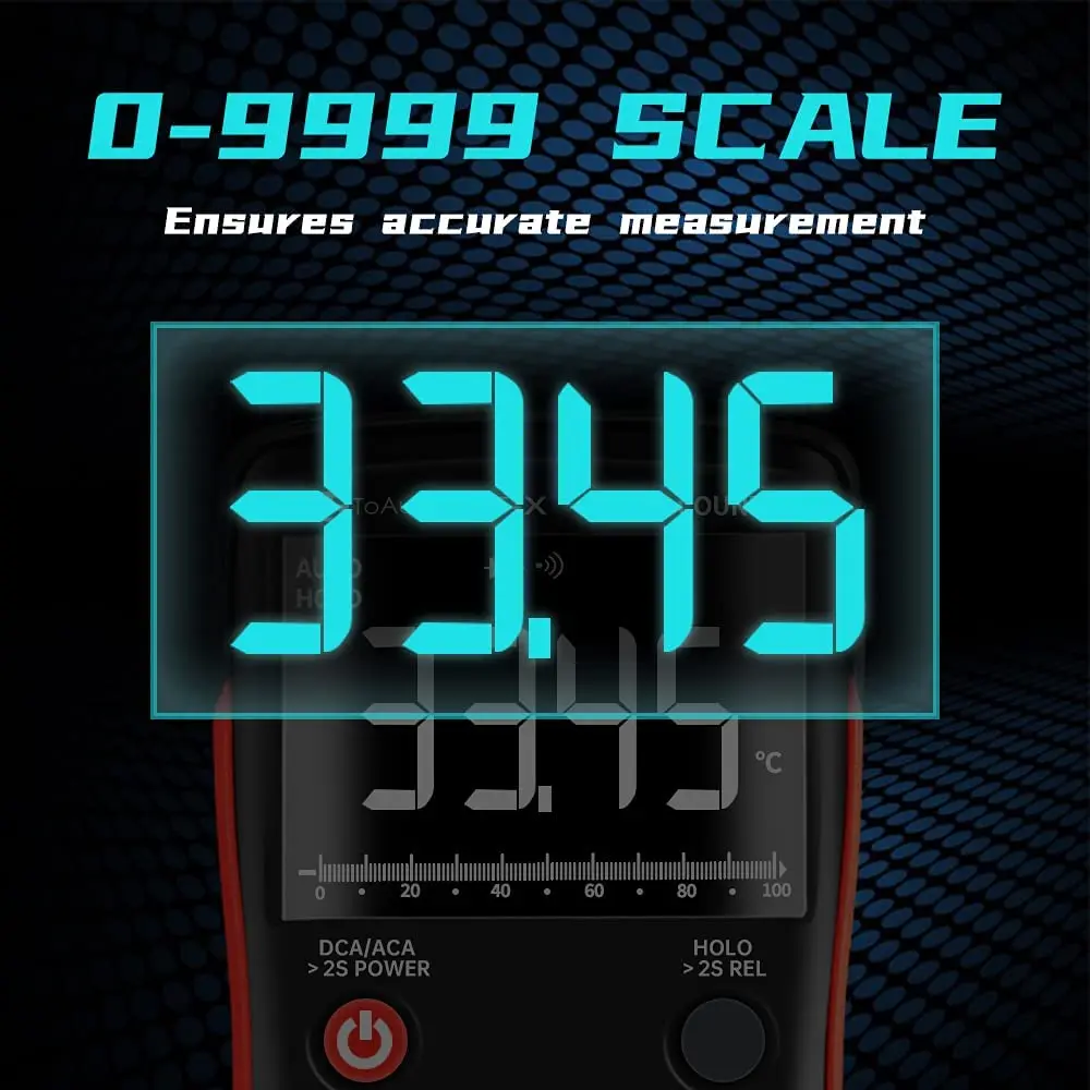 ดิจิตอลมัลติมิเตอร์,ช่วงอัตโนมัติ9999นับแบบพกพามัลติมิเตอร์เครื่องทดสอบความถี่โอห์ม Hz ความ...