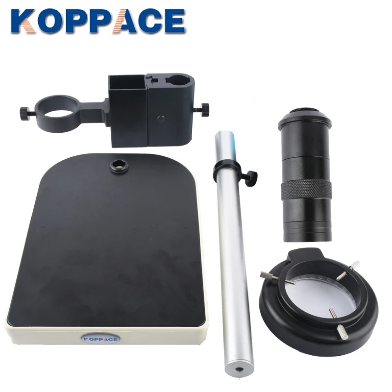 KOPPACE 40 Million Pixels HDMI HD Microscope Camera 100X Lens Mobile Phone Maintenance Industrial Microscope LED Ring Light