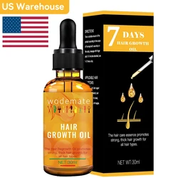 Wodemate Ginger Hair Growth Serum Essential Oil Fast Natural Loss Treatment Repair Damaged Hair Care for Men Women 1 Fl Oz