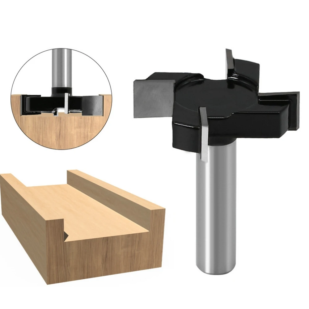 

1/2" Shank Woodworking Milling Cutter Surface Planing Bottom Cleaning Router Bit