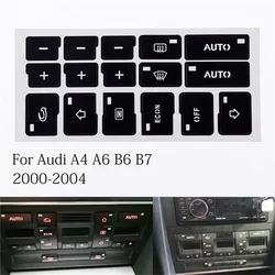 1 Pcs For Audi A4 B6 B7 2000 2001 2002 2003 2004 Car Air Condition Ac Climate Control Button Repair Stickers Decals With 16keys