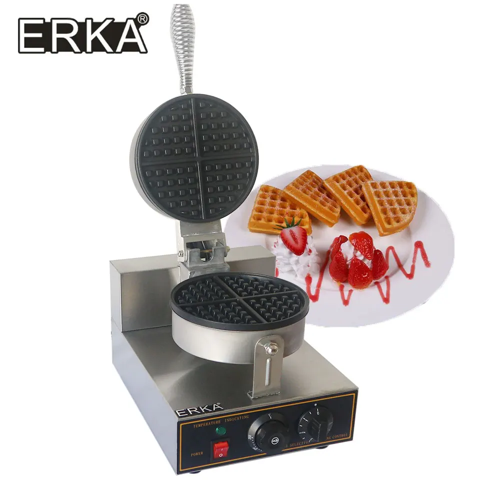 ERKA electric waffle maker Single-head waffle oven Lattice cake maker Scones maker Baking pan Nonstick pan waffle