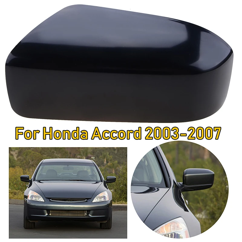 

Side Wing Rearview Cover For Mirror Fit For Honda Accord 2003 2004 2005 2006 2007 ABS Black Car Exterior