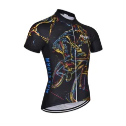 New Maxstorm Men's Short Sleeve Sports Team Breathable Mountain Bike Bicycle Sportswear Zipper Cycling Jersey