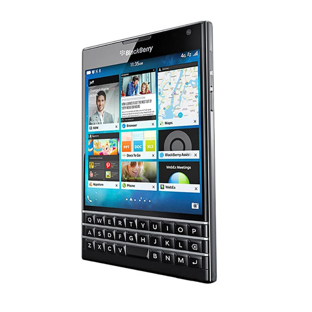 Ban Đầu BlackBerry Passport 4G LTE Di Động Điện Thoại Mở Khóa 4.5 ''BlackBerry Q30 Hệ Điều Hành Điện Thoại Di Động Quad Core 3GB + 32GB 13MP Điện Thoại Thông Minh