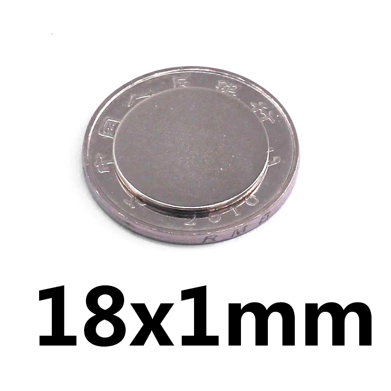 30pcs 18x1 Thin Neodymium Magnetic Super Strong 18mmx1mm Powerful Magnets 18x1mm Permanent Small Round Magnet 18*1