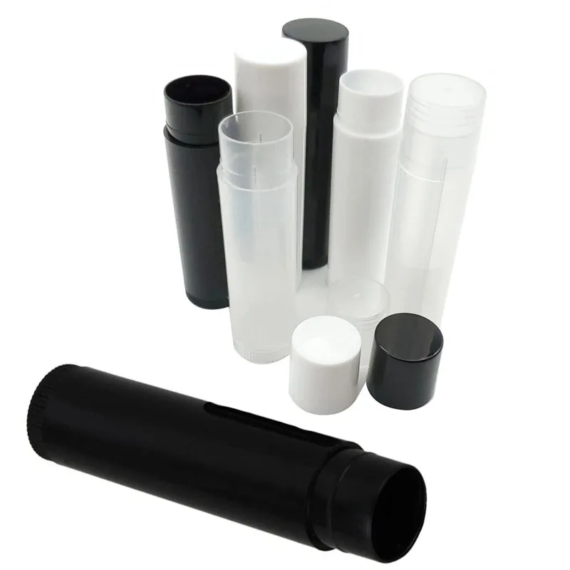 

300Pcs Empty White Lip Balm Tubes Cosmetic Containers Lipstick Jars Balm Pipe Container Maquiagem Travel Makeup Tools