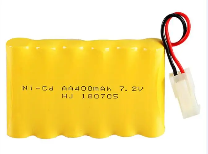 MasterFire 2pack/lot Ni-cd 7.2V 400mAh Battery Rechargeable 6x AA Nicd Batteries Pack for RC Toys Cars Tanks Robots Guns Boats