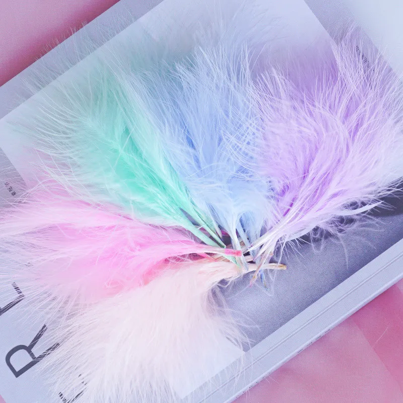 Chicken Feather 7-10cm 2-4 Inches Turkey Feathers Carnival Halloween Christmas DIY Dersses for Musilm Crafts Wedding Decoration