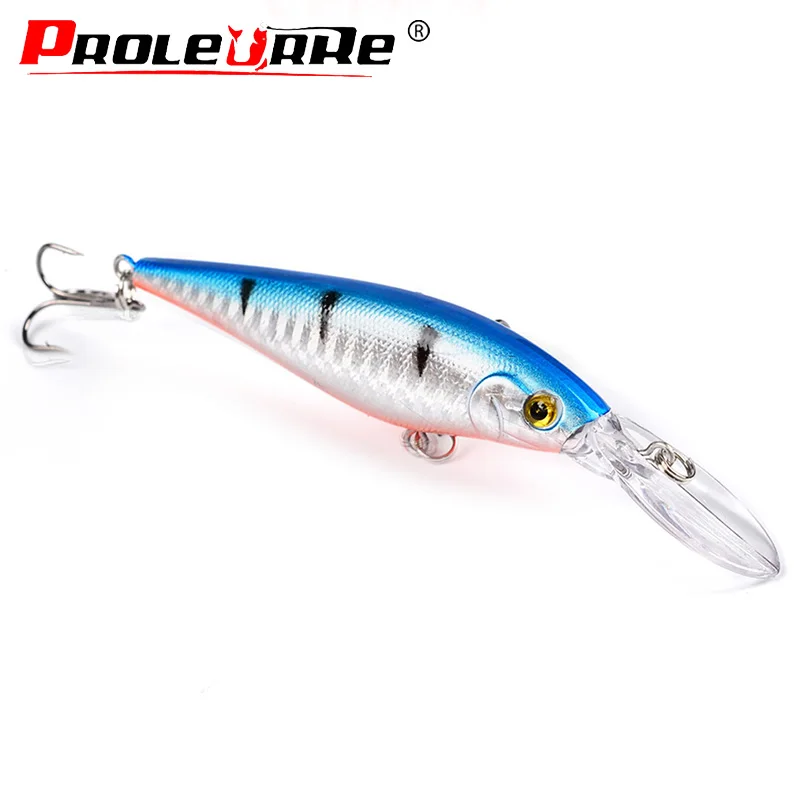 1 adet Minnow balıkçılık Lures 110mm 10.5g yüzer dalış Wobbler Swimbait yapay sert yem Crankbaits bas Pike balıkçılık mücadele