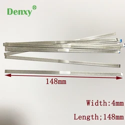Denxy 10pcs Dental abrasive strip with hole Metal Polishing teeth Dentist Whitening Materials Polystrips diamond strips dentist