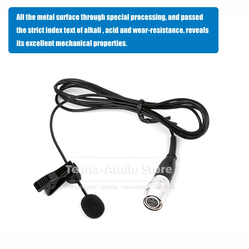 Lavalier Tie Clip On Microphone Lapel Mic For AUDIO TECHNICA ATW T27 T31 T51 T200 T 27 31 51 200 Wireless System Bodypack UniPak