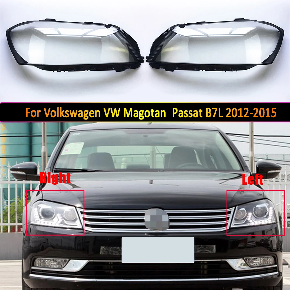 

For Volkswagen VW Magotan / Passat B7L 2012-2016 Car Front Headlight Cover Lens Headlamps Transparent Lampshad Lamp Shell Masks