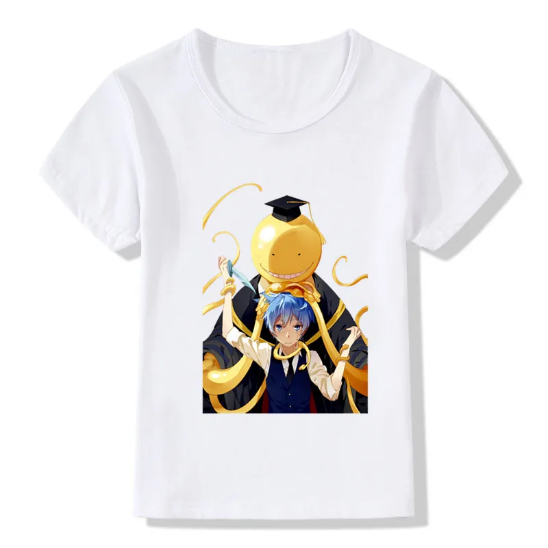 Verão Crianças T shirt Anime Assassinato Sala De Aula Imprimir T-shirts Bebê Meninas Meninos Roupas Cartoon Adolescente Crianças Tops,HKP2310