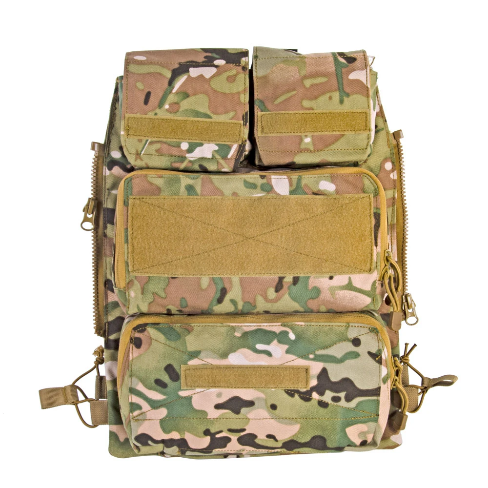 Tactical Pouch Zip-on 2.0 Panel Platform For JPC CPC AVS Vest 2 Vertical And Horizontal GP Magazine Expandable Pocekts Nylon