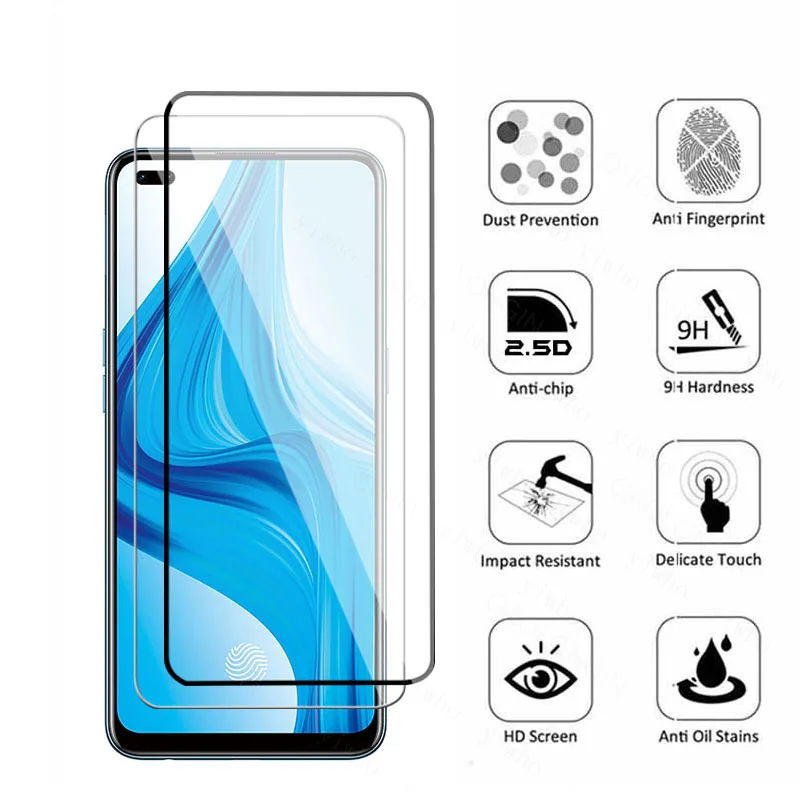 HD Protective Glass For OPPO F17 Pro Film + Premium Tempered Glas On Opo Orro f 17 F17 pro Full cover lens flim Screen Protector