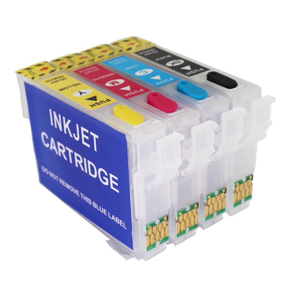 T1711-T1714 Navulbare Inkt Cartridge Met Chip Voor Epson XP-103 XP-203 XP-207 XP-303 XP-306 XP-406 XP-413 Printers Inkt Cartridge