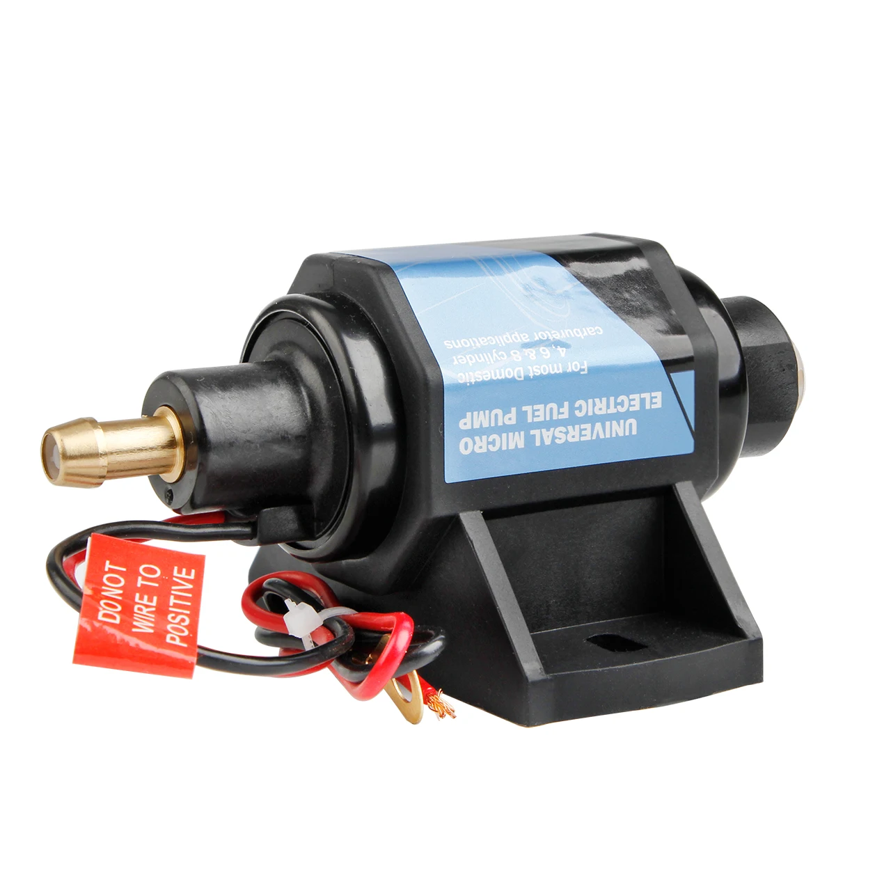 Universal 12V 35 GPH 4-7 PSI Micro Electronic Fuel Pumps External Gasoline Oil Pump Fit 4,6 & 8 Cylinder Carburetor