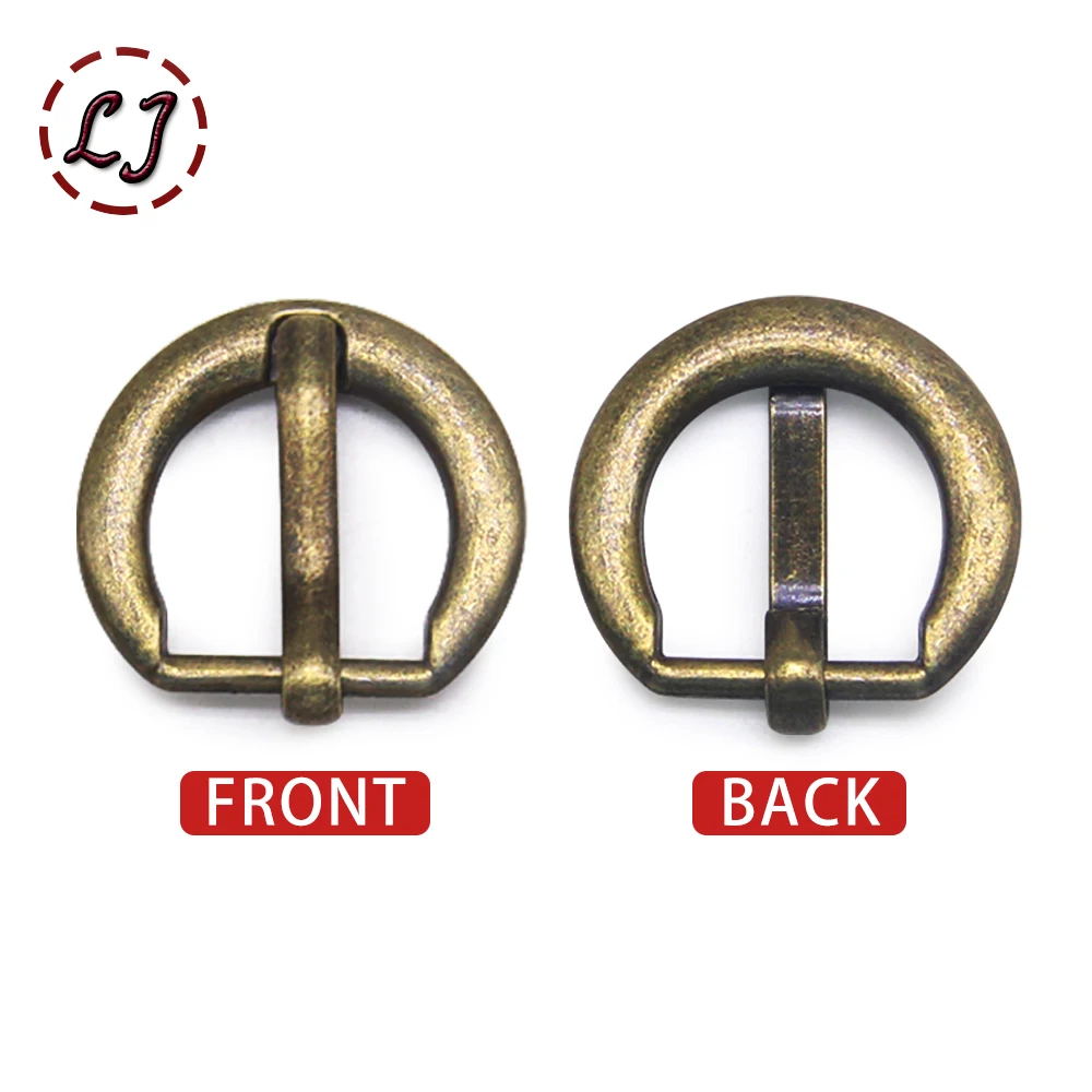 New 10pcs/lot 13mm Silver Bronze Gold Semicircle Metal Shoes Bag Belt Pin Buckles Decoration Sewing Handmade DIY Accessories