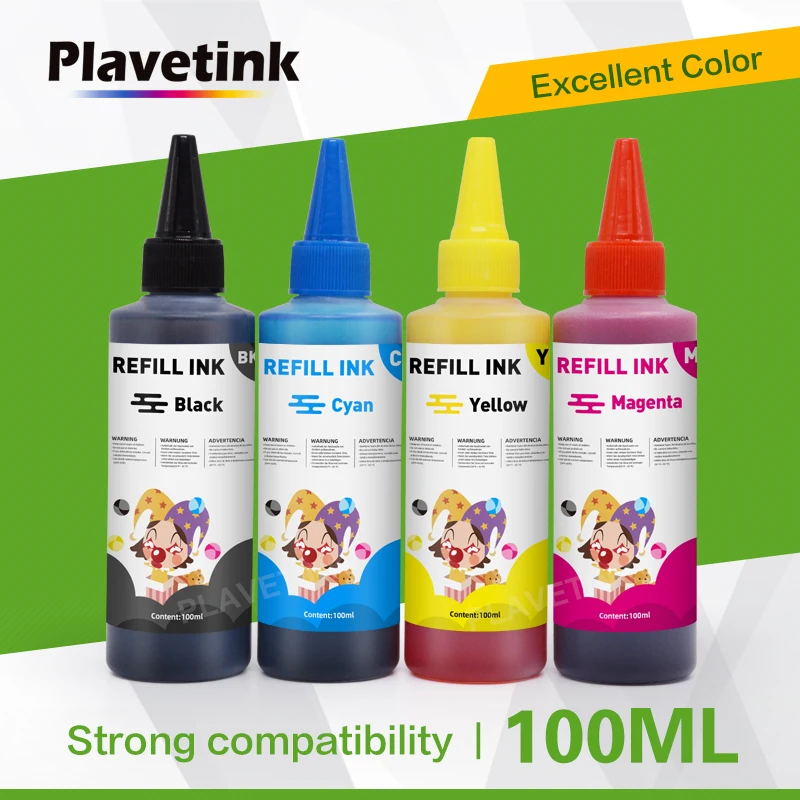 

Plavetink 100ml Bottle Printer Ink Refill Kit For HP 121 122 123 140 141 300 301 302 304 650 652 21 22 901 350 351 60 61 Printer