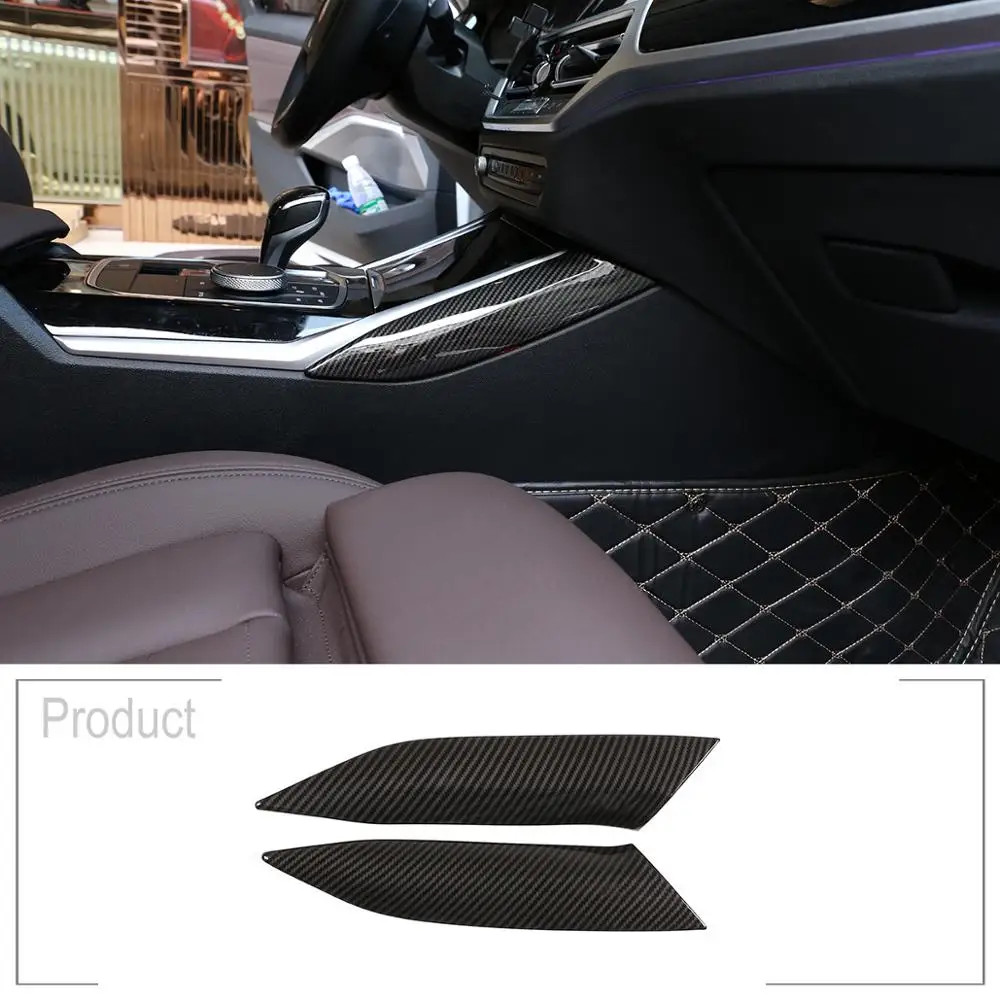 

2pcs ABS Chrome Car Center Console Decoration Trim For BMW 3 Series G20 G28 325li 2019 2020 Accessories