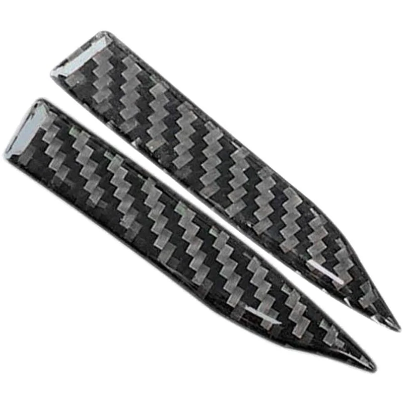 2 Pieces Anti-Scratch Trim Sticker,Carbon Fiber Rearview Mirror Protector Anti-Rub Strip Sticker Anti-Collision Strip