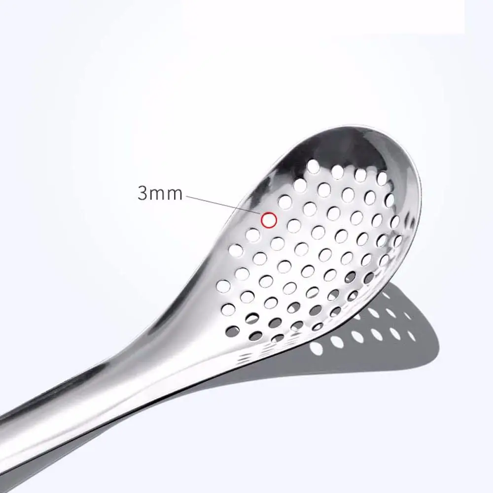 Creative Stainless Steel Slotted Spoon Acrylic Molecular Cuisine Caviar Spoon Useful Multifunction Home Kitchen Gadgets