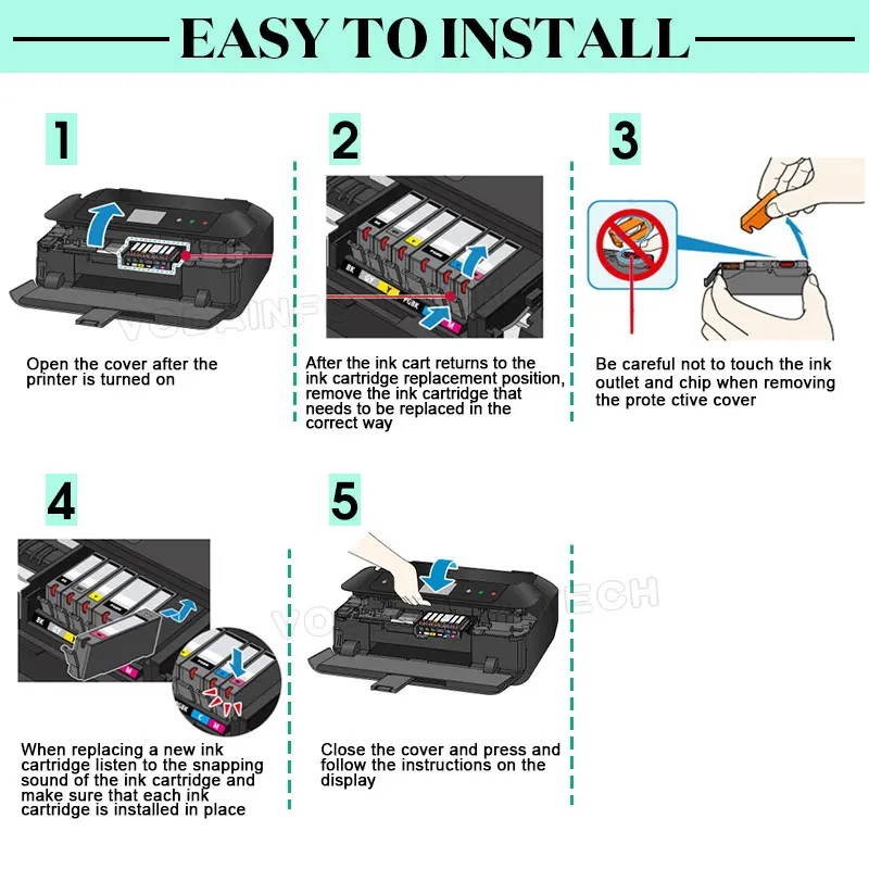 Cartucce d'inchiostro per HP364xl per HP 364 364XL PER Stampanti Photosmart 5520 6510 6520 7510 B109 B110 B209 C310 C410