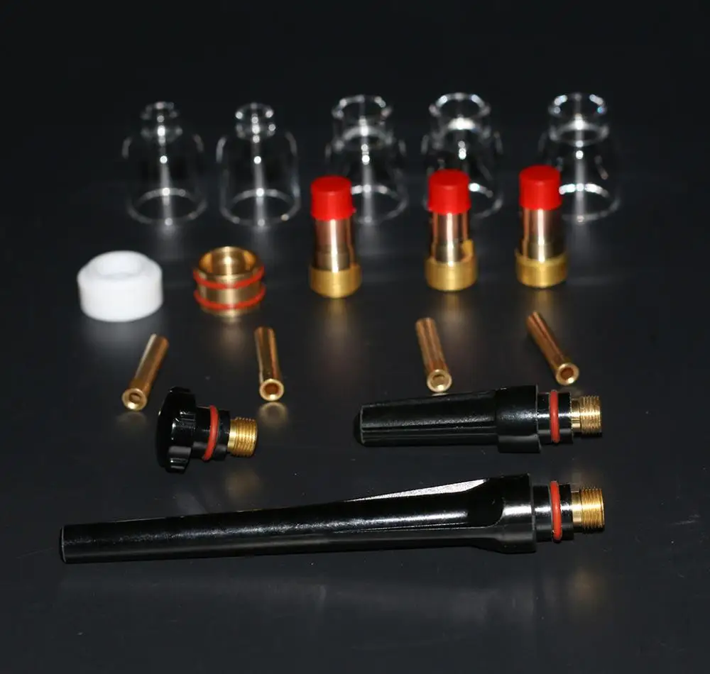 Pyrex Glass Cup Kit  TIG Welding Torch Collet Gas Lens For WP17 WP18 WP26