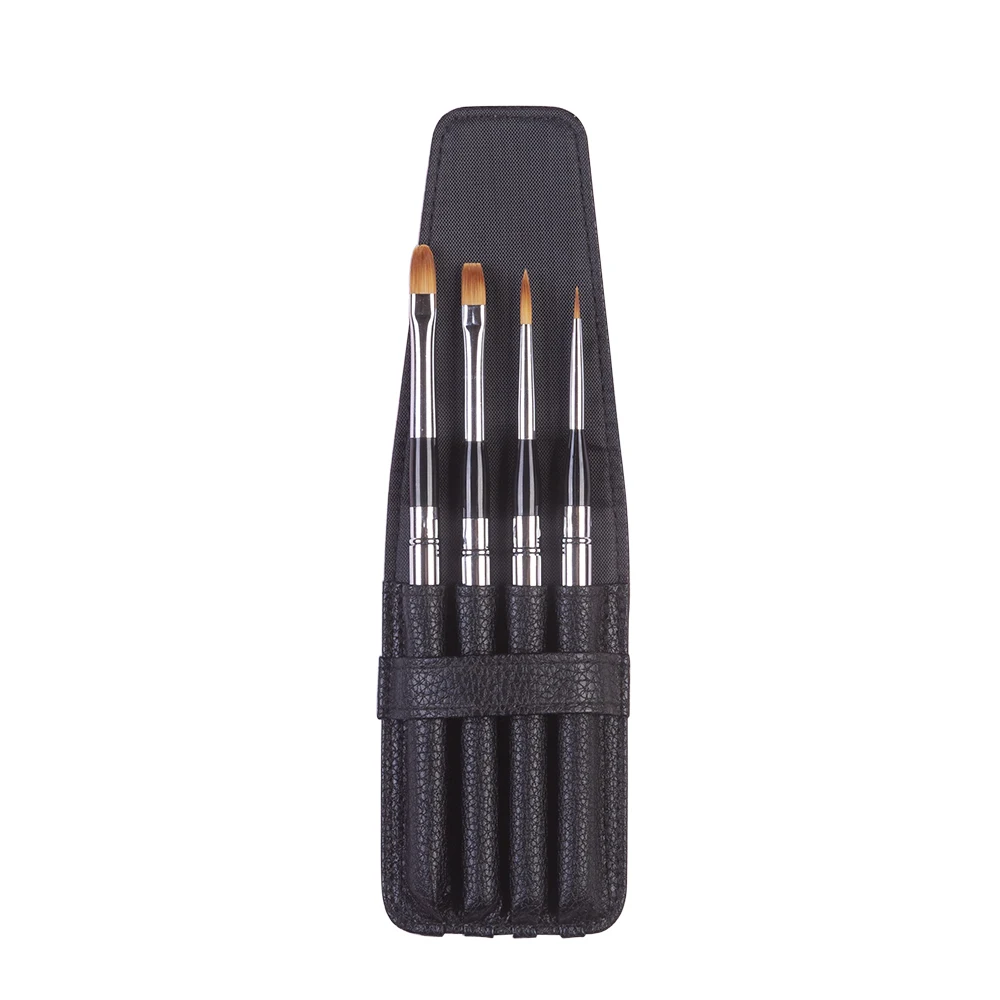 ArtSecret PBT-782 SQ675 SP-576 4/Set Aquarell Acryl Pinsel Mit PU Pouch Aluminium Ferrule Kappe Anti-Drop haar – Detail 6