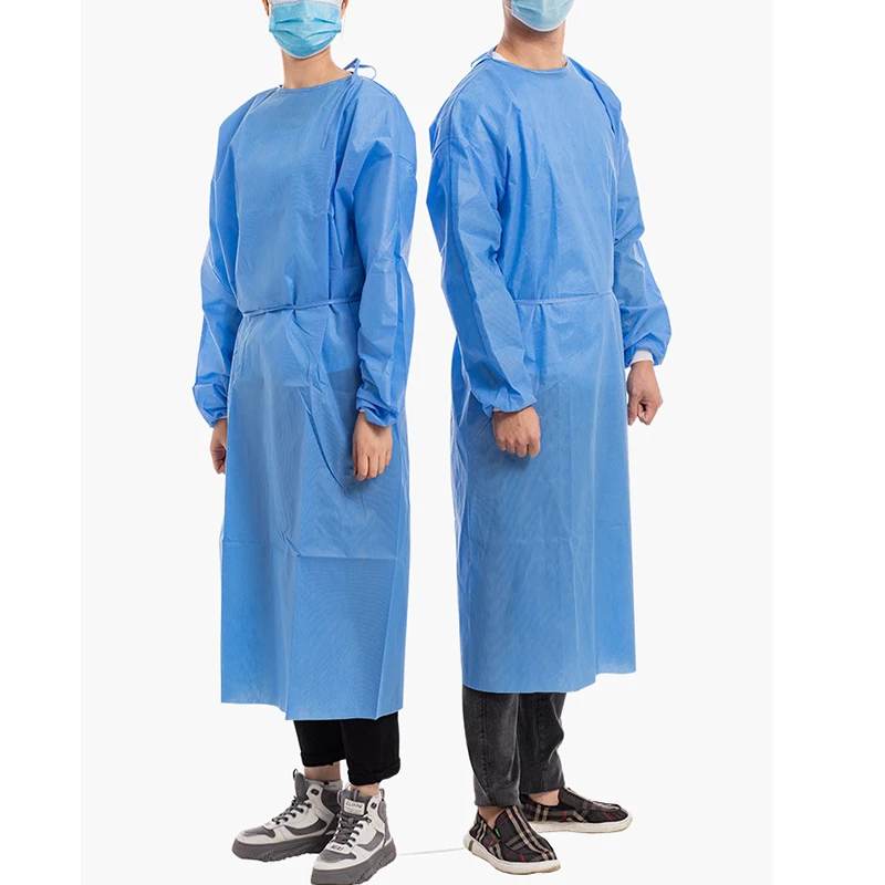 Disposable Breathable Dustproof Water Resist Work Isolation Clothing Gown Dental Anti-oil Stain Nursing Gown Labour Overall Suit