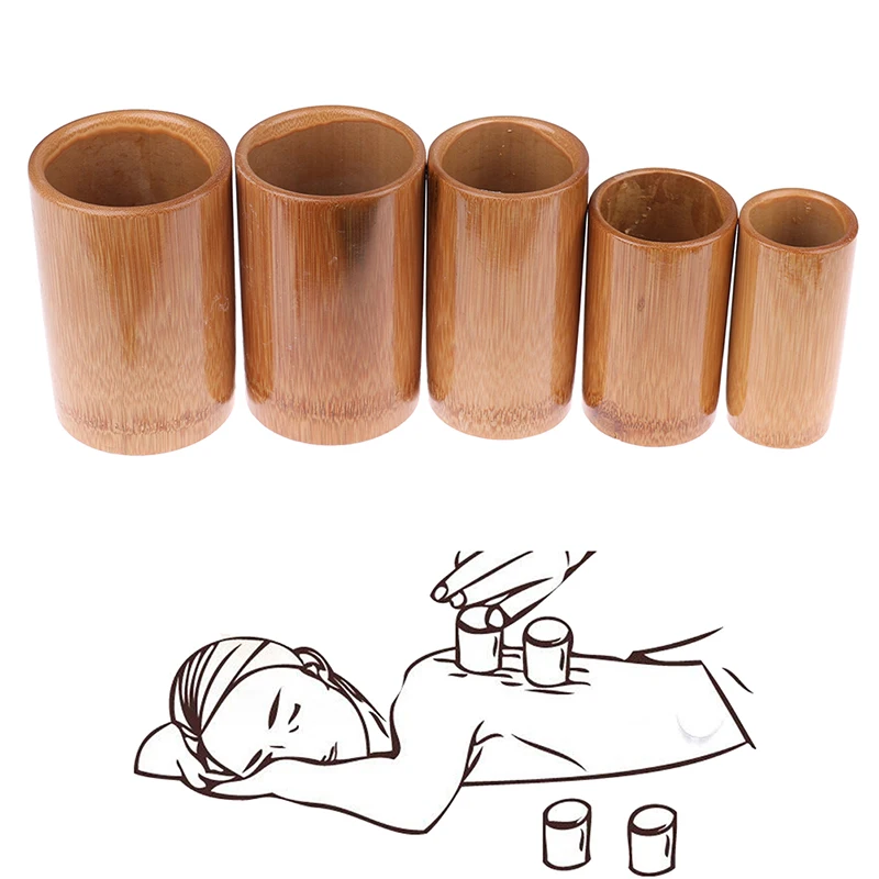 Traditional Chinese Jar Fire Cupping Set Body Therapy Cellulite Kit Carbonized Bamboo Suction Cups Acupuncture Massage