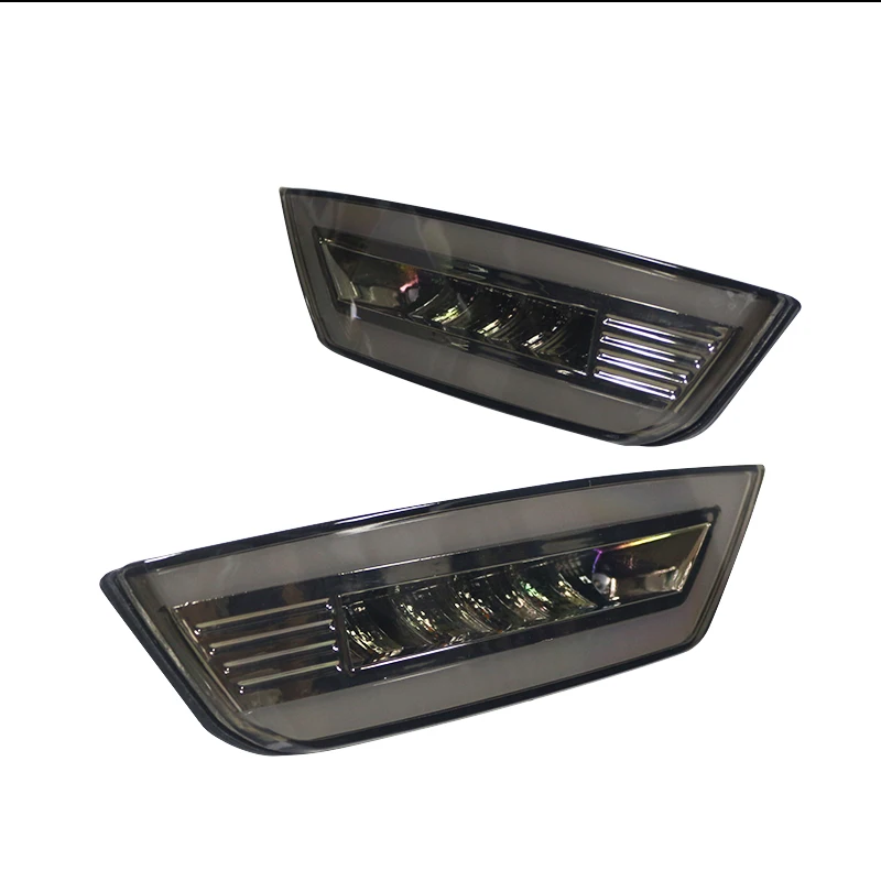 3D Optic Smoked Lens LED Rear Bumper Reflector Tail Brake Lights Turn Signal Backup Lamps For Ford Kuga Ecosport Focus Hatchback