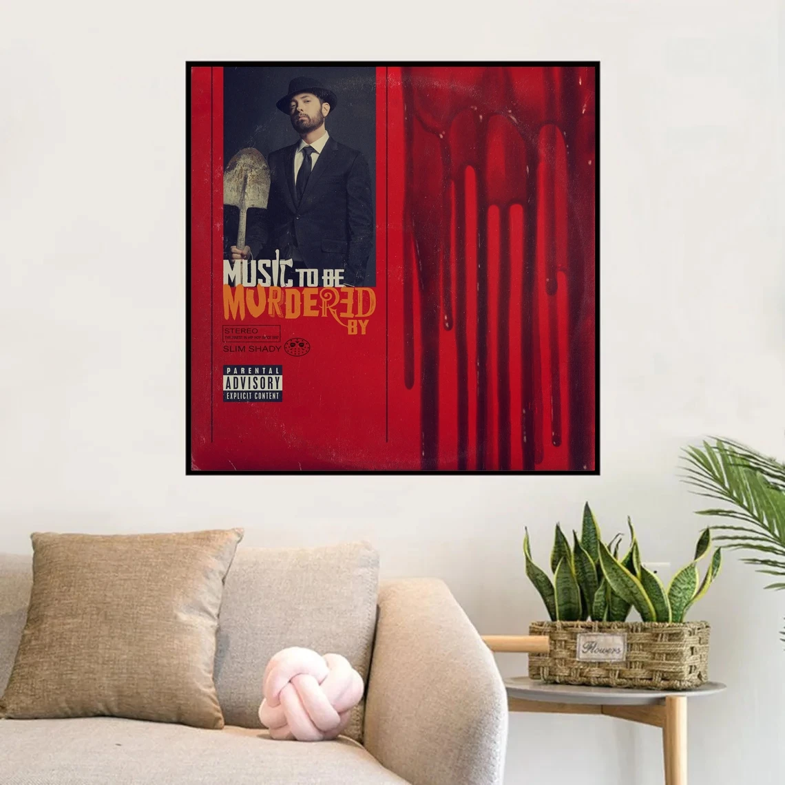 Eminem Music To Be Murdered By Music Album Poster Canvas Print Home Decoration Wall Painting ( No Frame )