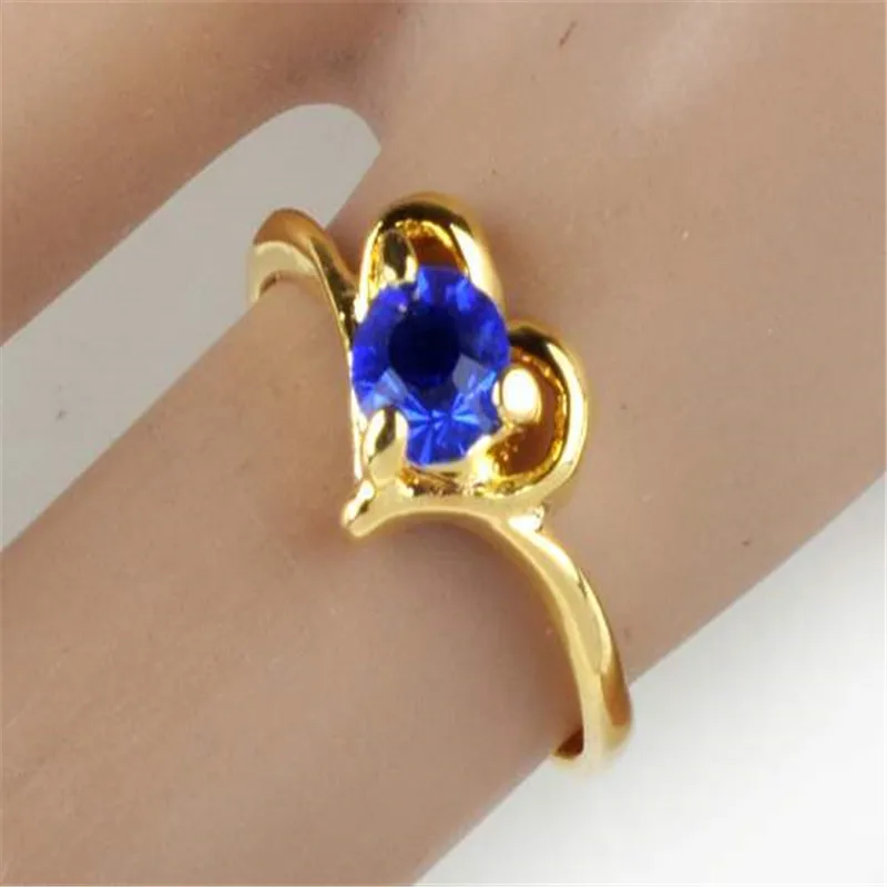 20pcs Wholesale Jewelry lots Mixed Colors Zircon Crystal Rhinestone Rings Women\'s Ring