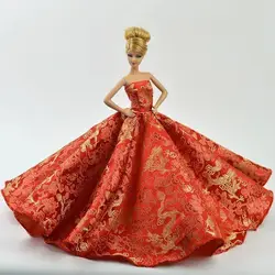 gown Party Dress for 30 cm Clothes Dolls Fashion clothing for Barbie 1/6 29cm Bjd Doll Accessories Girls Baby Gift Toys