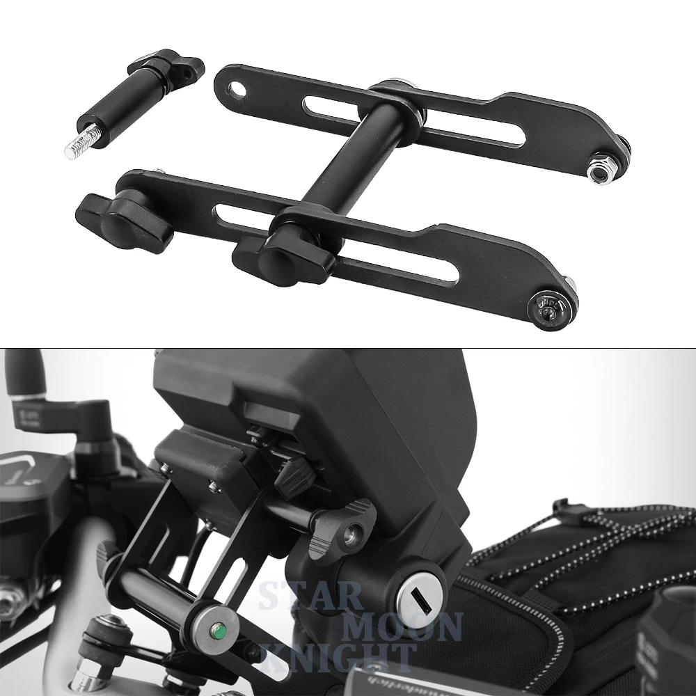 

For BMW F700GS F800GS F650GS G650X F800R Motorcycle Adjustable Extend Stand Holder Phone Mobile GPS Plate Bracket Phone Holder