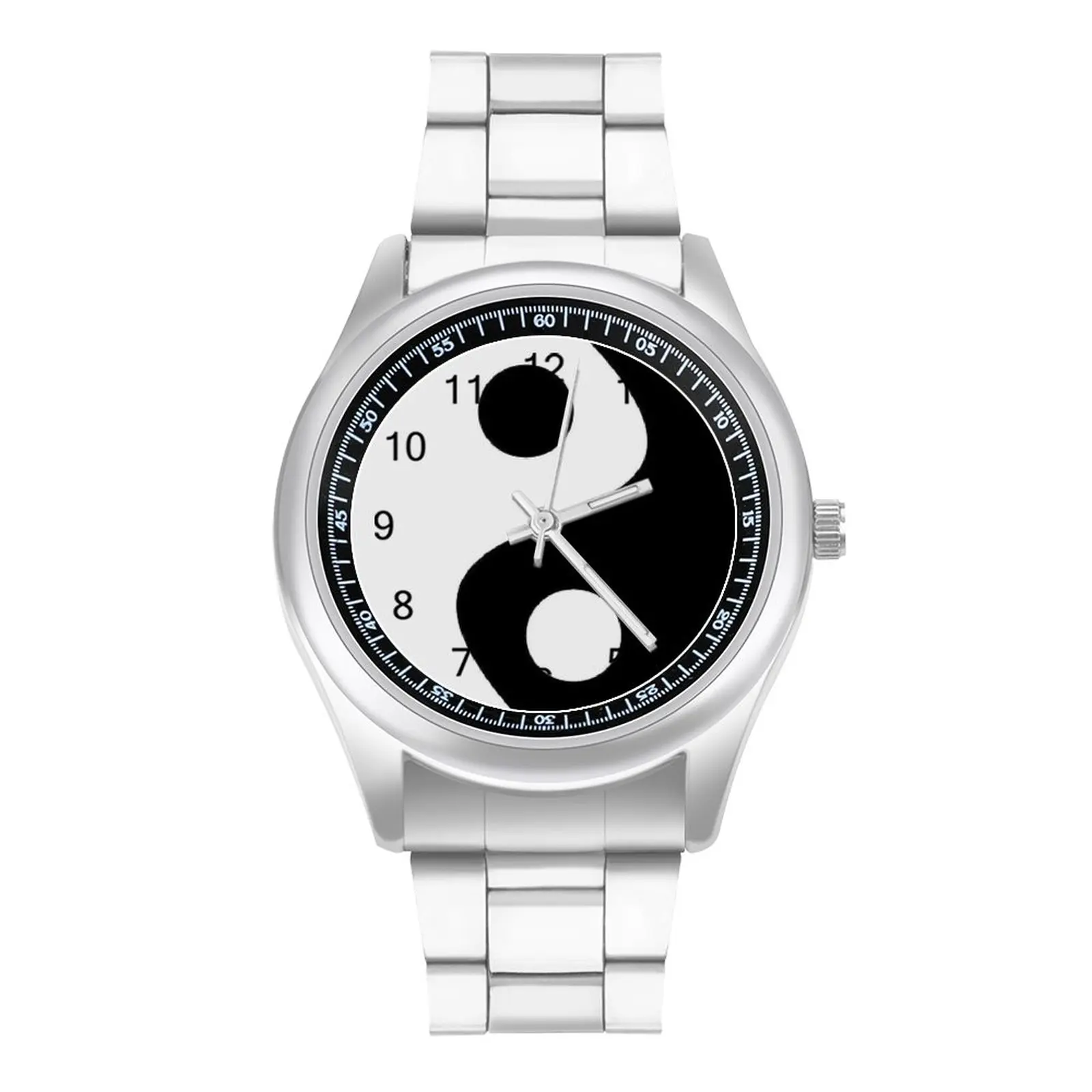 Yin Yang Quartz Watch Design Cute Wrist Watch Stainless Lady Sports Photo Wristwatch