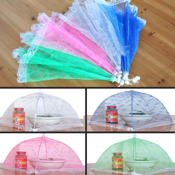 kitchen Vogue Lace Mesh Screen Protect Cover Collapsible Umbrella Tents Dome Fly Picnic Large Food Cover