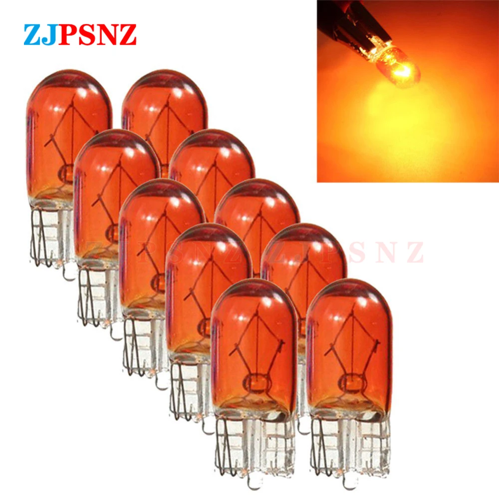 T10 12V 48V-55V-60V Bulb Inserted Bubble Lamp Light Bulb Halogen Warm Warning Turning Light Reversing Lights White Small Lamps