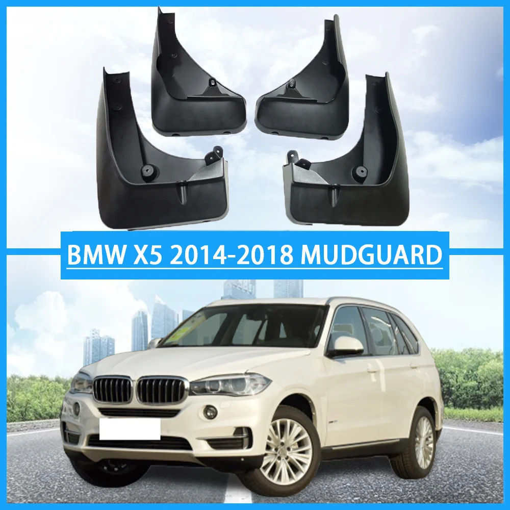 4 Pcs/Set  for BMW X5 mudguards Mud-Flaps Splash Guards For BMW car fenders  X5 F15 2014-2018 With Pedal car accessories