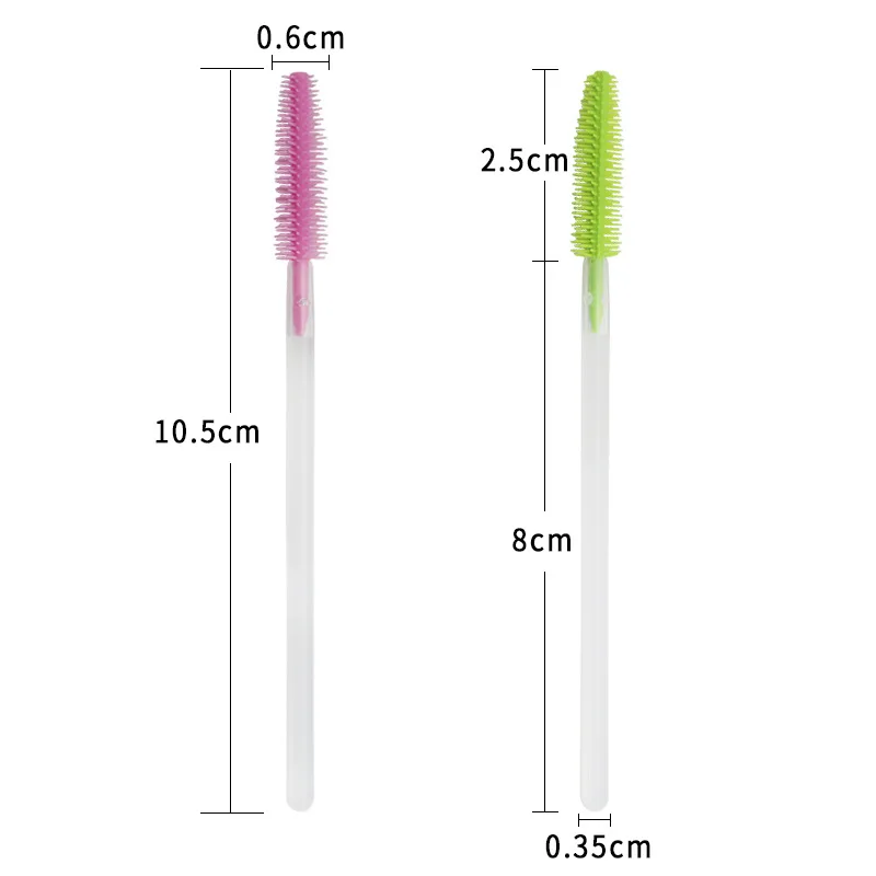 50 Cái/bộ Dùng Một Lần Gel Silicone Mi Lược Chải Mascara Hoa Dây Mắt Hàng Mi Nối Dài Dụng Cụ Làm Đẹp Chuyên Nghiệp Dụng Cụ Trang Điểm