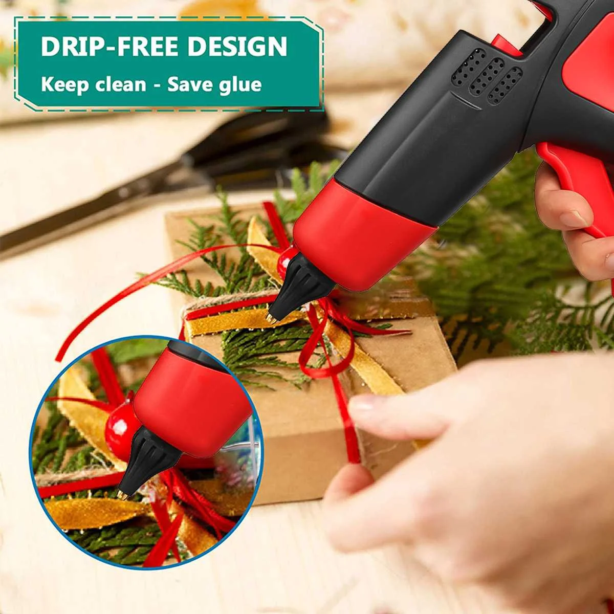 Imagem -05 - sem Fio Quente Melt Pistola de Cola Recarregável Bateria Li-ion Bocal de Cobre Casa Faça Você Mesmo Ferramenta de Reparo para Makita 18v Bateria 21v 1000w