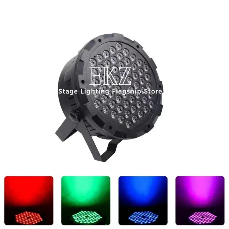 HOT 60 Full-Color Par Lights RGBW Disco Channel DMX 512 LED Disco Reception Family Party Flat DJ Controller  Concert Restaurants