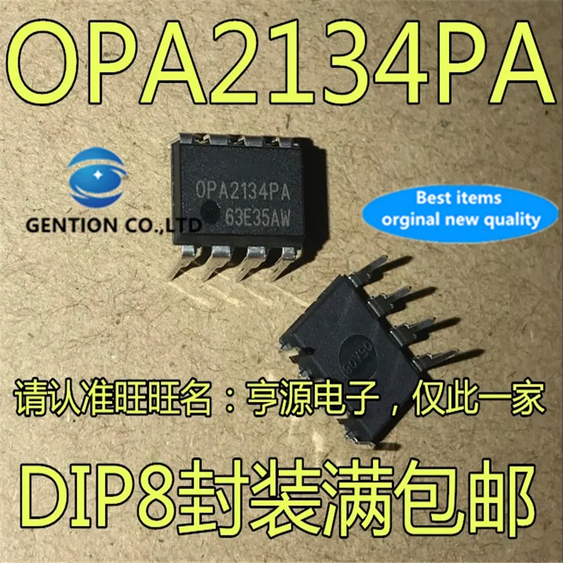 10Pcs OPA2134PA OPA2134 Dip-8 Operationele Versterker Dual Channel Audio Fet Ingang In Voorraad 100% Nieuwe En Originele