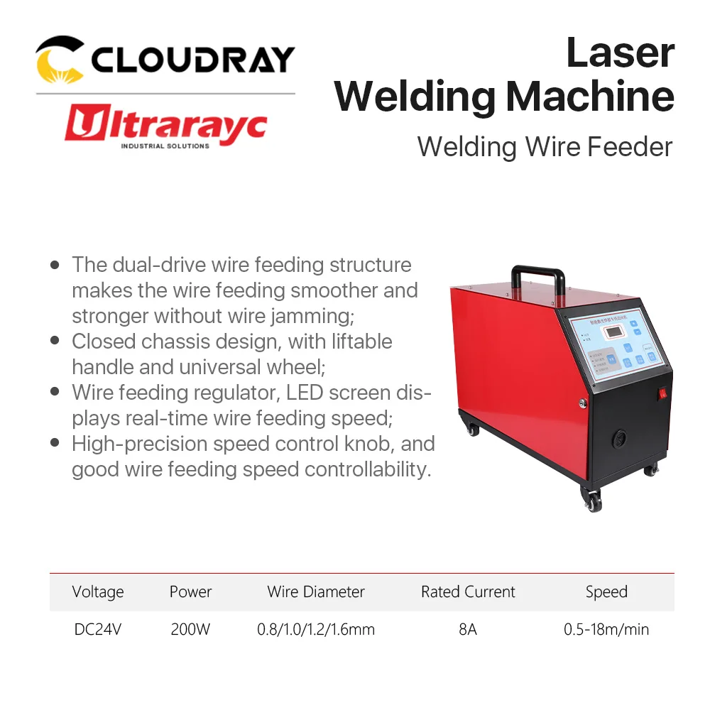 Ultrarayc 1080nm Laser Welding Machine 1000W 1500W Handheld Raycus Laser 220V 50Hz + Auto-Wire Feeder for Metal Butt Spot Weling