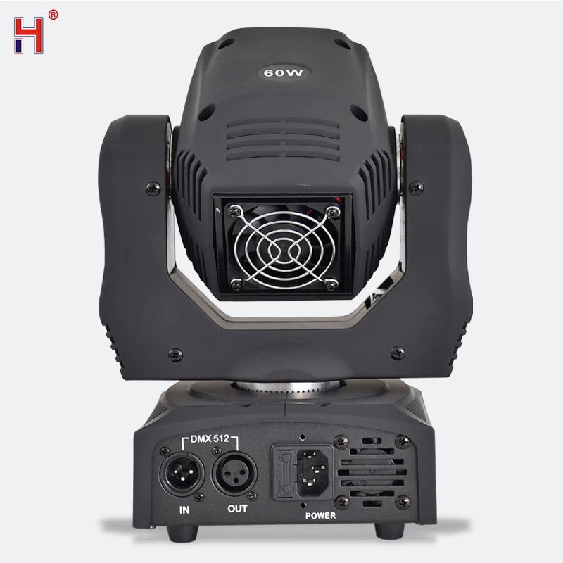 Imagem -02 - Led Inno Pocket dj Spot Mini Moving Head Light Gobos Prisma Efeito Disco Party Stage Lighting Equipment 60w