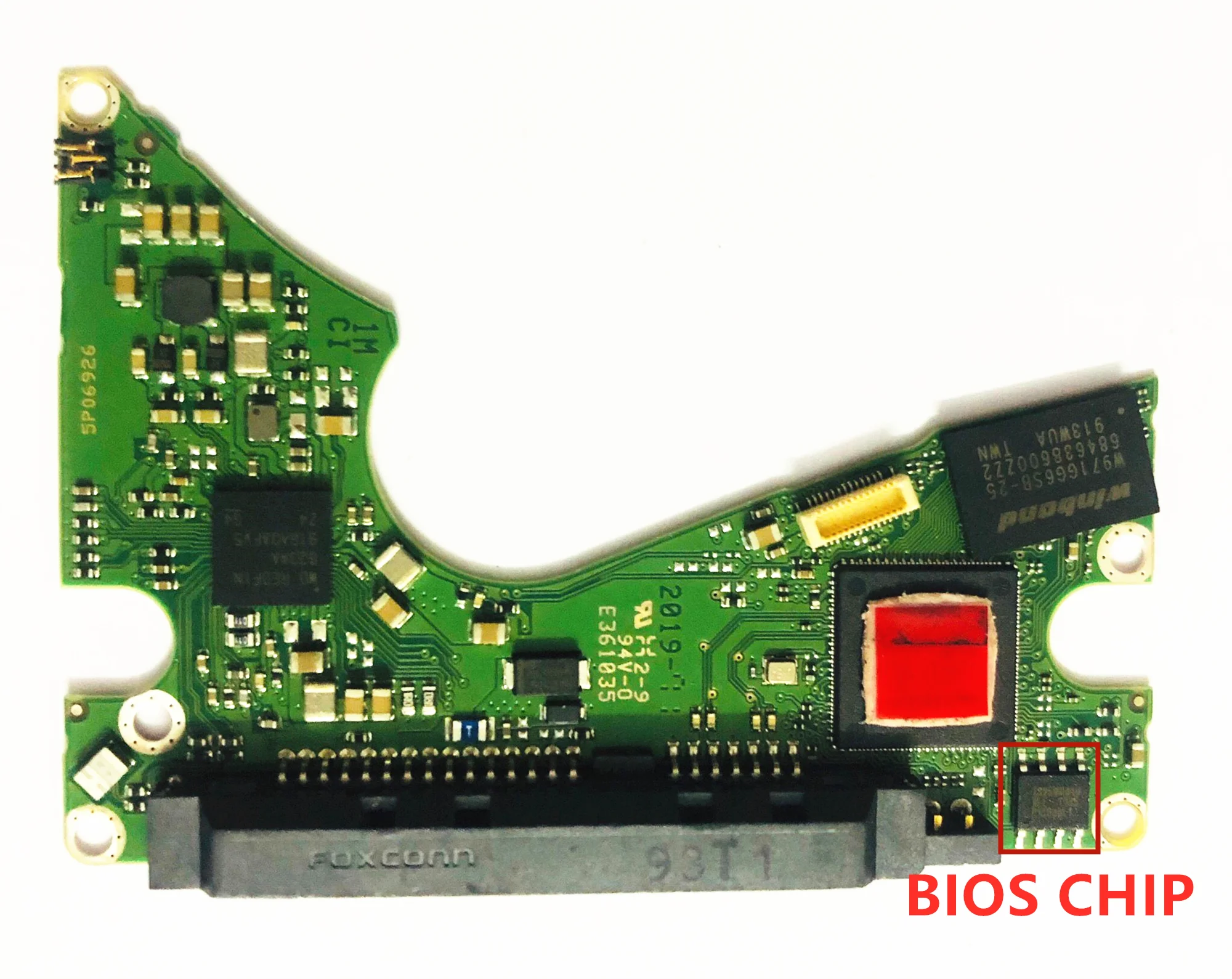 Carte logique 810035 vers SATA HDD PCB, 2060-810030-001 REV pc3000, lecture et écriture du micrologiciel