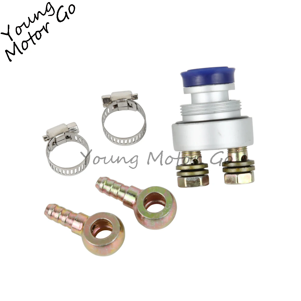 Motorcycle Performance Oil Cooler Radiator Adapter Fittings For 4 Stroke Scooter GY6 50 60 80 100 125 150cc 139QMB 152QMI