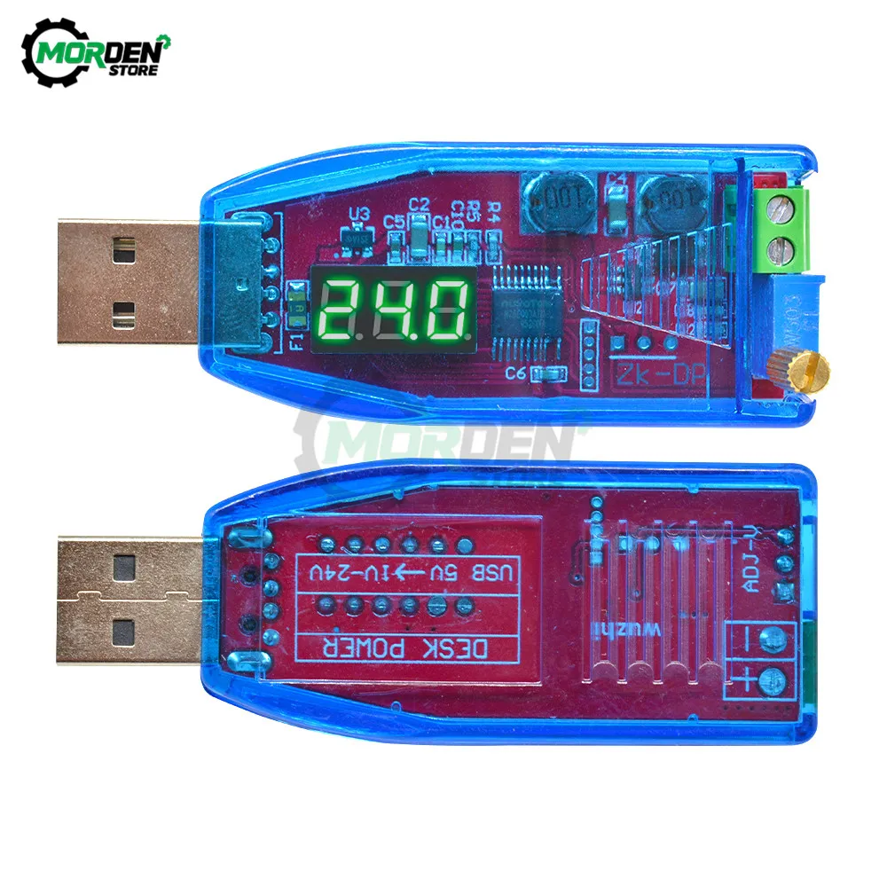 New  DC-DC 5V to DC 1-24V Adjustable Potentiometer USB Step Up/Down Buck Boost Converter Power Supply Voltage Regulator Dropship